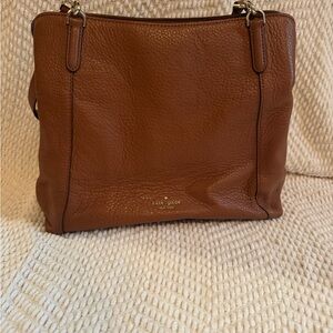 Kate Spade Brown Leather Tote Bag